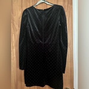 Long sleeved cocktail dress